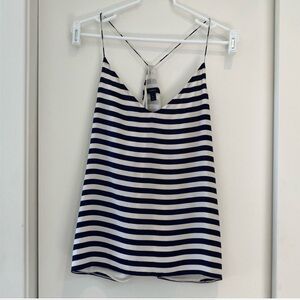 Jcrew silk striped tank. Size 12